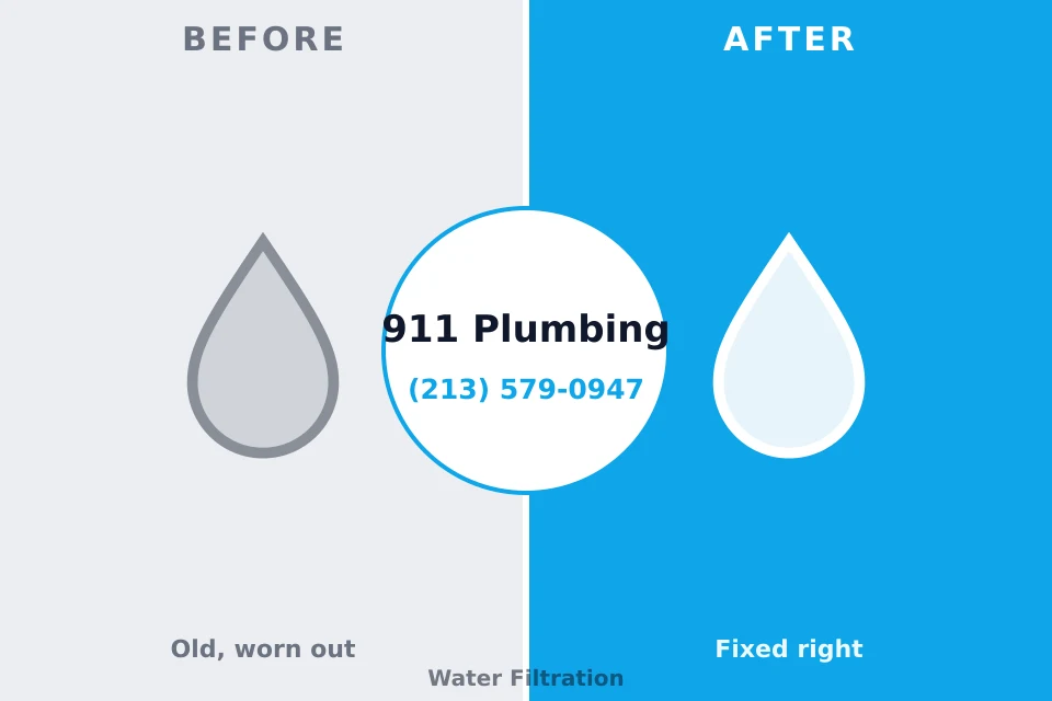 Before and after: plumbing company Wallace, FL